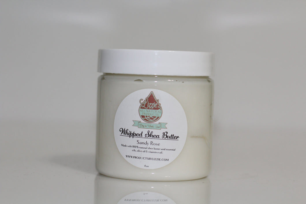 Lizzie's Whipped Shea Body Butter (Sandy Rose)